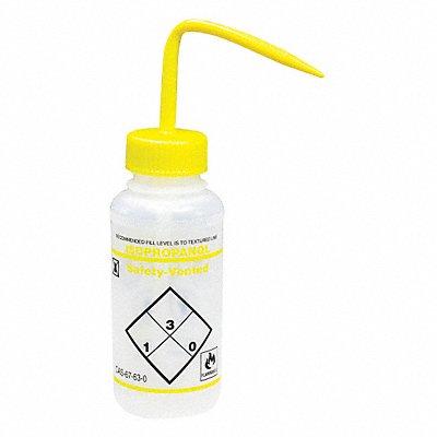 Wash Bottle Std 8 oz Isopropanol YW PK3 MPN:F11643-0224