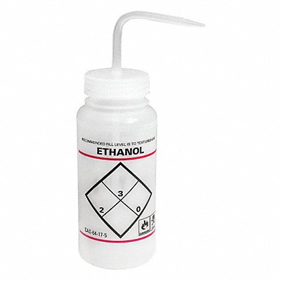 Wash Bottle Std 16 oz Ethanol Wht PK6 MPN:F11646-0639