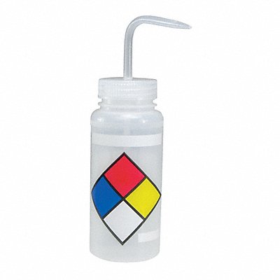 Wash Bottle Std 16 oz Write-On Wht PK4 MPN:F11816-0009