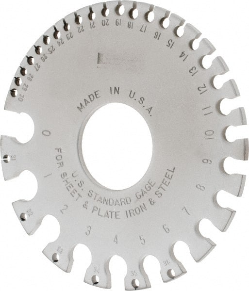 Wire & Sheet Metal Gages, Material: Steel , For Use On: Aluminum, Copper , For Use With: Sheet & Plate Iron & Steel  MPN:30-189-5