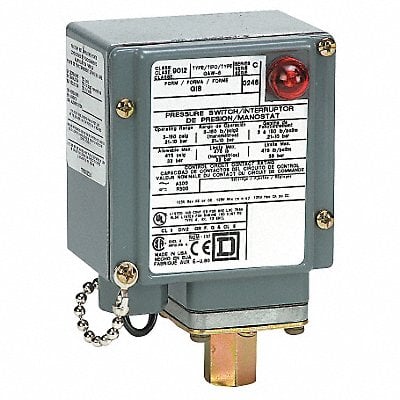 Pressur Swtch SPDT Diaphrgm 3 to 150 psi MPN:9012GAW5G18