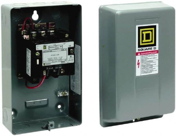 3 Pole, 110 Coil VAC at 50 Hz and 120 Coil VAC at 60 Hz, 18 Amp NEMA Contactor MPN:8502SBG2V02S