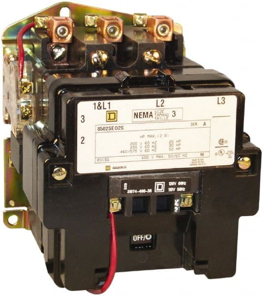 4 Pole, 208 Coil VAC at 60 Hz, 90 Amp NEMA Contactor MPN:8502SEO3V08