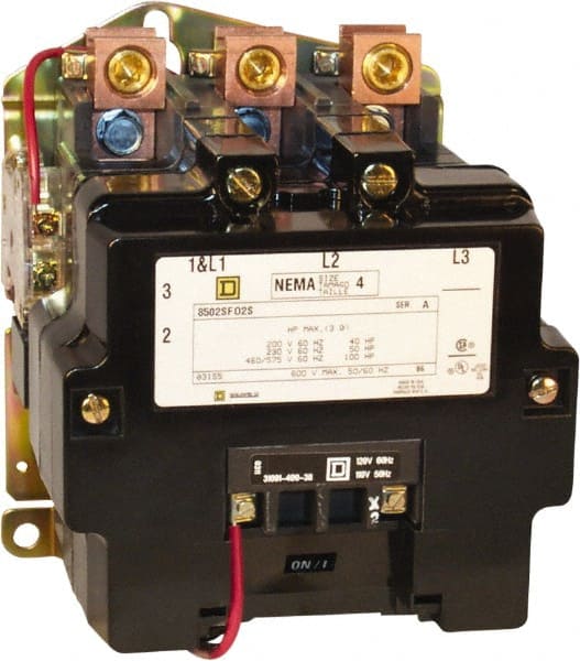 2 Pole, 220 Coil VAC at 50 Hz, 240 Coil VAC at 60 Hz, 135 Amp NEMA Contactor MPN:8502SFO1V03