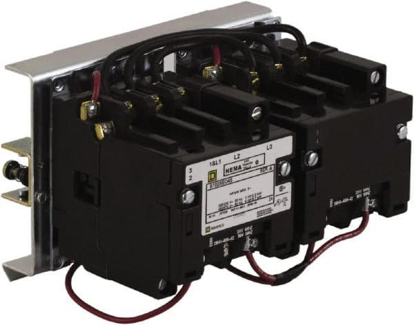 3 Pole, 110 Coil VAC at 50 Hz and 120 Coil VAC at 60 Hz, 18 Amp NEMA Contactor MPN:8702SBO4V02S