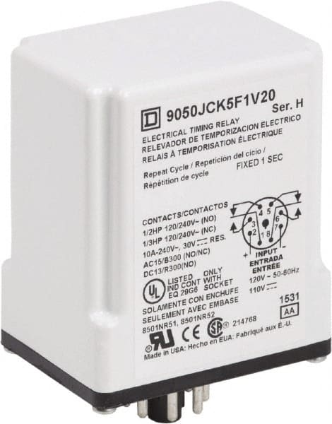 DPDT Time Delay Relay MPN:9050JCK5F1V20
