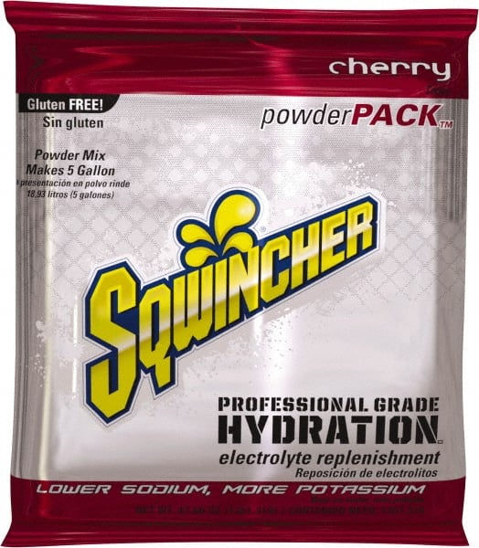 Activity Drink: 5 gal, Packet, Cherry, Powder, Yields 5 gal MPN:159016401
