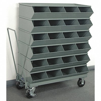 J4617 Sectional Bin Unit 24 Gray 46-7/8 in H MPN:3-324SSMB