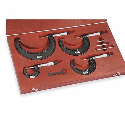 Micrometer Set 0 to 4 In 0.0001 In MPN:ST436.1BXRLZ