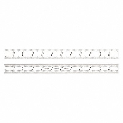 Ruler Spring-Tempered Steel 12 L x 1 W MPN:C604R-12 W/SLC