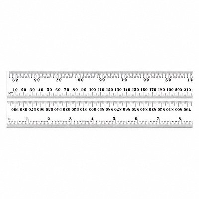 Ruler Spring-Tempered Steel 1000mm L MPN:C636-1000 W/SLC