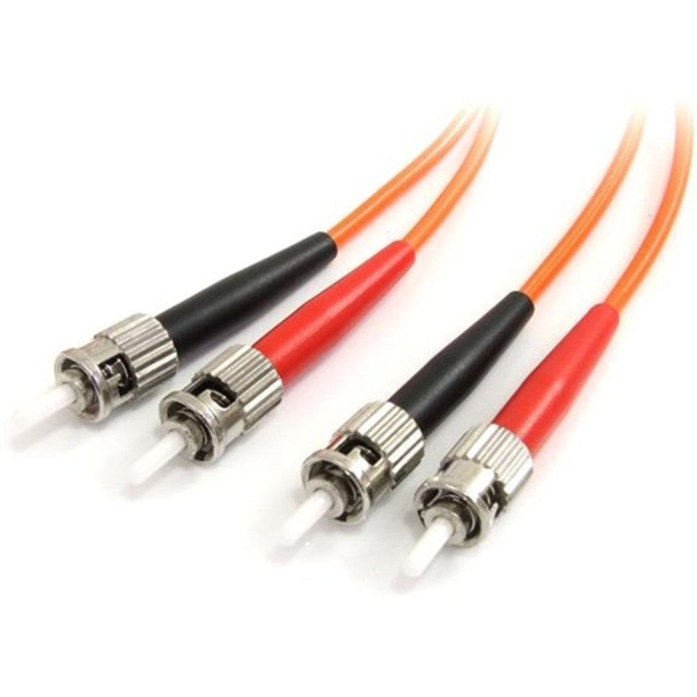 StarTech.com 1m Fiber Optic Cable  - LSZH - ST/ST - OM1 - ST to ST Fiber Patch Cable  - 1m ST Fiber Optic Cable - 1 m ST to ST Fiber Patch Cable - 1 meter ST Fiber Cable (Min Order Qty 5) MPN:FIBSTST1