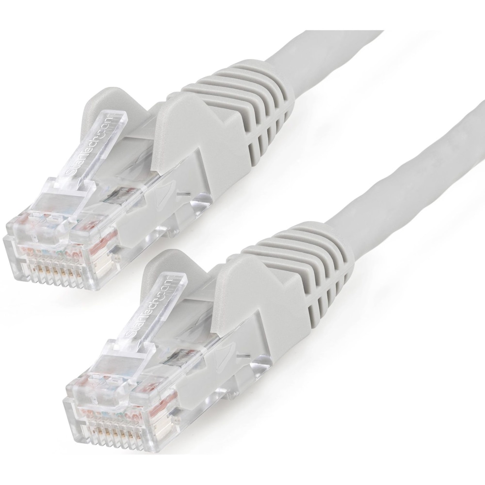 StarTech.com 15ft (4.6m) CAT6 Ethernet Cable, LSZH (Low Smoke Zero Halogen) 10 GbE Snagless 100W PoE UTP RJ45 Gray Network Patch Cord, ETL - 15ft/4.6m Gray LSZH CAT6 Ethernet Cable (Min Order Qty 6) MPN:N6LPATCH15GR