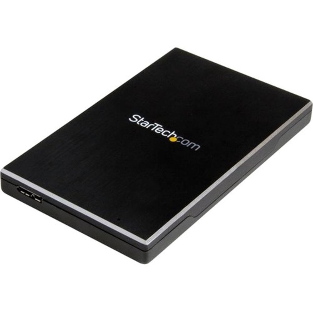 StarTech.com 2.5in External Hard Drive Enclosure - Supports UASP - Aluminum - USB 3.1 Enclosure - SSD/HDD Enclosure (Min Order Qty 2) MPN:S251BMU313
