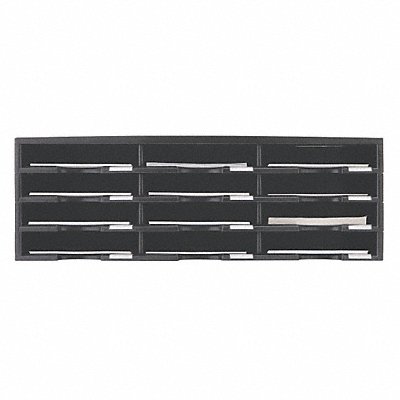 Literature Sorter 12 Section Plasic Blk MPN:61602U01C