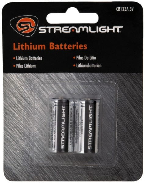 2 Qty 1 Pack Size CR123A, Lithium, 2 Pack, Standard Disposable Battery MPN:85175