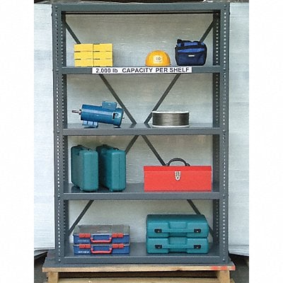 Metal Shlvng Cap 1600 lb 24inx72inx48in MPN:2448-72