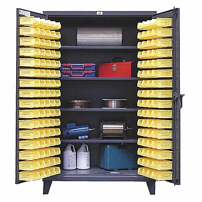 Bin Cabinet 78 x36 x24 Gray 96YlwBns MPN:36-BS-244