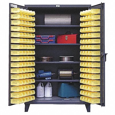 Bin Cabinet 78 x48 x24 Gray 144YlwBns MPN:46-BS-244