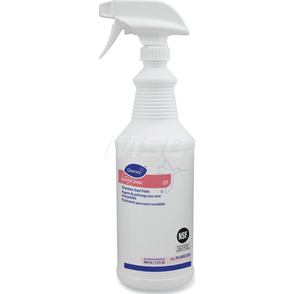 Metal & Stone Cleaner: Liquid & Spray, 32 fl oz Spray Bottle, Unscented MPN:DVO94368259