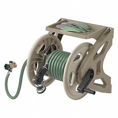 Garden Hose Reel Wall Mount 15 in Resin MPN:CPLWMS200