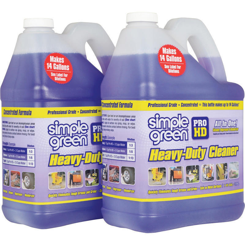 Simple Green Pro HD Heavy-Duty Liquid Cleaner & Degreaser, 128 Oz Bottle, Case Of 2 (Min Order Qty 2) MPN:213421