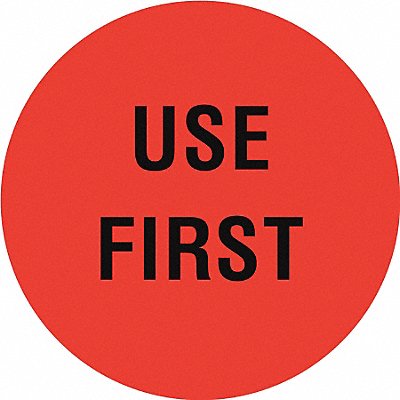 D6073 Inventory Control Label Red PK1000 MPN:16U945