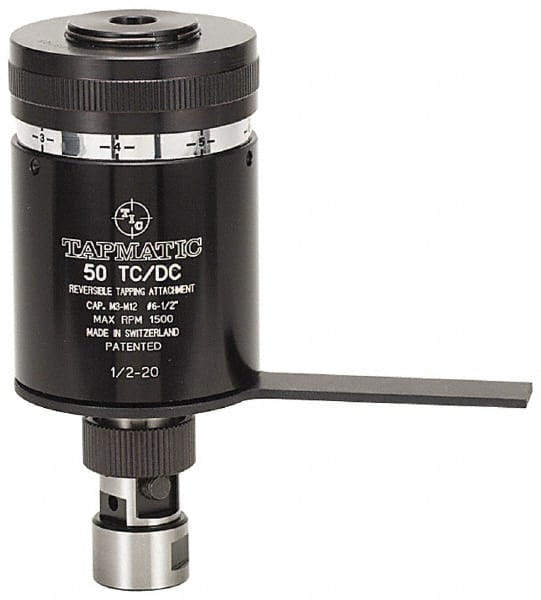 No. 6 Min Tap Capacity, 1/2 Inch Max Mild Steel Tap Capacity, JT33 Mount Tapping Head MPN:00447524