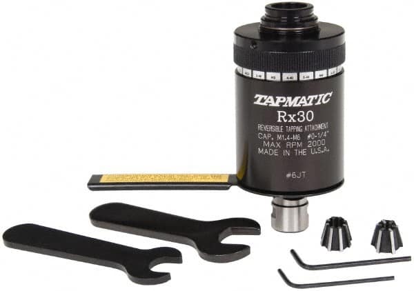 Model RX30, No. 0 Min Tap Capacity, 1/4 Inch Max Mild Steel Tap Capacity, JT6 Mount Tapping Head MPN:87966578