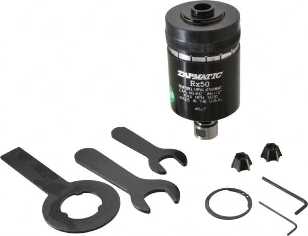 Model RX50, No. 6 Min Tap Capacity, 1/2 Inch Max Mild Steel Tap Capacity, JT6 Mount Tapping Head MPN:0