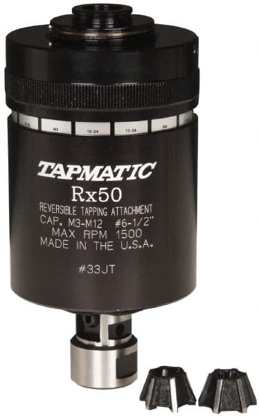 Model RX50, No. 6 Min Tap Capacity, 1/2 Inch Max Mild Steel Tap Capacity, JT33 Mount Tapping Head MPN:87966719