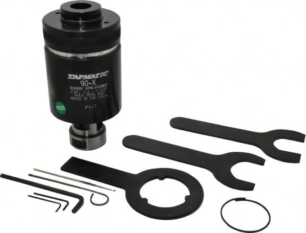 Model 90X, 1/2 Inch Min Tap Capacity, 1-1/8 Inch Max Mild Steel Tap Capacity, JT4 Mount Tapping Head MPN:10904