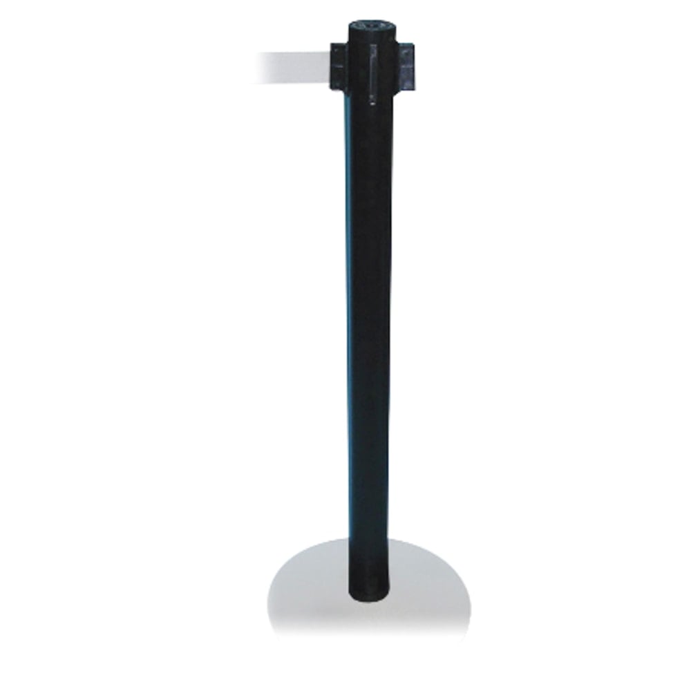 Tatco Adjusta-Tape Black Crowd Control Stanchions, 40inH, Black, Box Of 2 MPN:11611