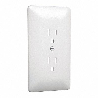 Paintable Outlet Plate Duplex White MPN:2000W