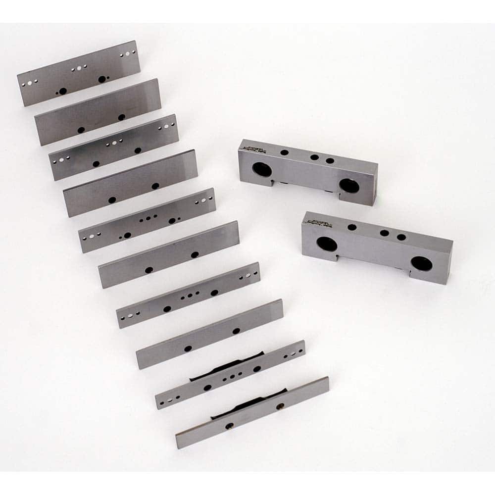 Vise Jaw Sets, Jaw Width (mm): 203.2, Jaw Width (Inch): 8, Set Type: Component Kit, Material: Aluminum, Vise Compatibility: 8