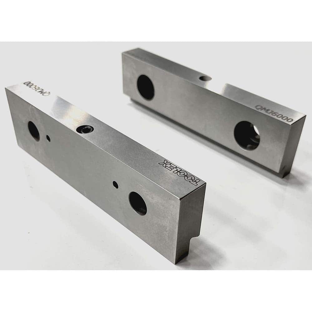 Vise Jaw Sets, Jaw Width (mm): 101.6, Jaw Width (Inch): 4, Set Type: Component Kit, Material: Steel, Vise Compatibility: 4