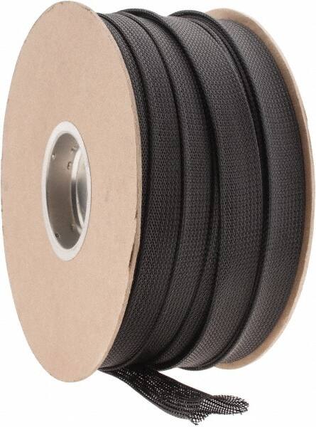 Black Braided Expandable Cable Sleeve MPN:PTN1.25BK250
