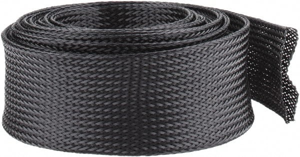 Black Braided Expandable Cable Sleeve MPN:PTN1.75BK10