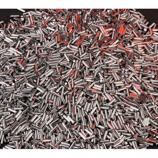 Rod Tumbling Media: Steel Carrier, Stainless Steel Abrasive, 5 mm Long, 5 mm High MPN:EHD-S8