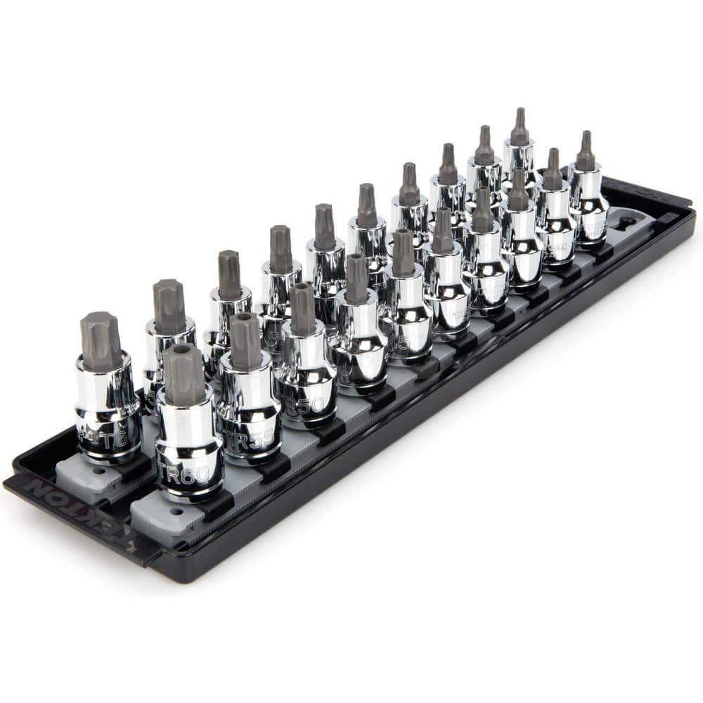 1/2 Inch Drive Torx & Tamper-Resistant Torx Bit Socket Set, 20-Piece (T20-T60, TR20-TR60) MPN:SHB92201