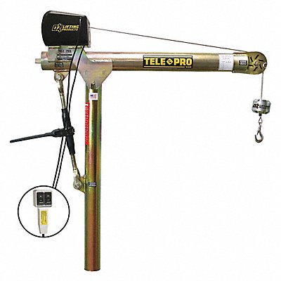 Davit Crane 500 lb 23in to 66in Reach MPN:OZTP500DAV-ACW