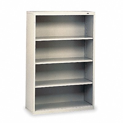 Welded Steel Bookcase 52in 4 Shelf Gray MPN:B-53LG
