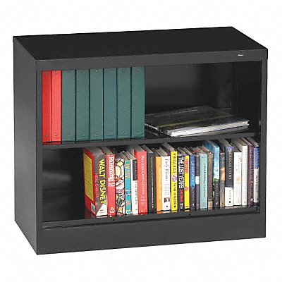 Bookcase Width 36 In 2 Shelf Black MPN:BC18-30 BLACK