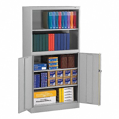 Bookcase Storage Cabinet Light Gray MPN:BCD18-72LGY