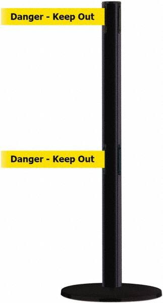 Pedestrian Barrier Barricade Tape Dispenser: Built-In Mount MPN:889T2B-33MAX-YD