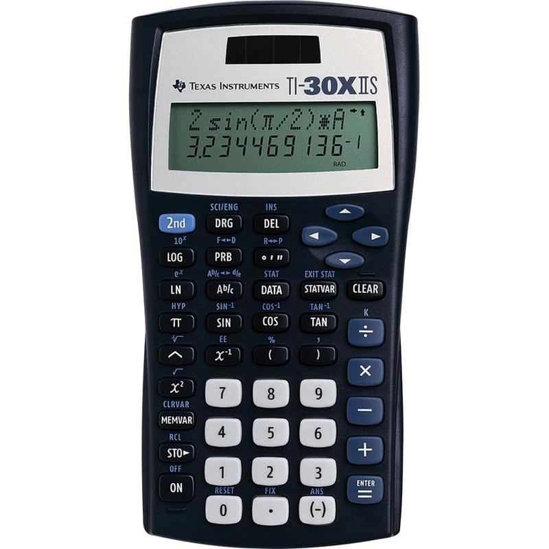 Texas Instruments TI-30X IIS Solar Scientific Calculator, Black/Blue/White (Min Order Qty 4) MPN:TI-30X-IIS