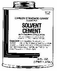 Cement Adhesive Glue: 64 oz Can, Clear MPN:VC9961P