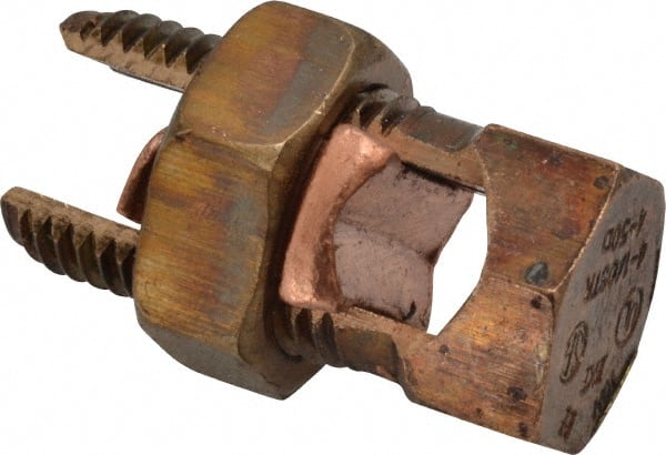14 to 1/0 AWG, Copper Wire Compatible, Copper Alloy, Hex Split Bolt Connector MPN:10H