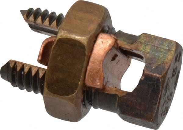 6 to 2 AWG, Copper Wire Compatible, Copper Alloy, Hex Split Bolt Connector MPN:1H