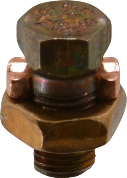 8 to 6 AWG, Copper Wire Compatible, Copper Alloy, Hex Split Bolt Connector MPN:6H